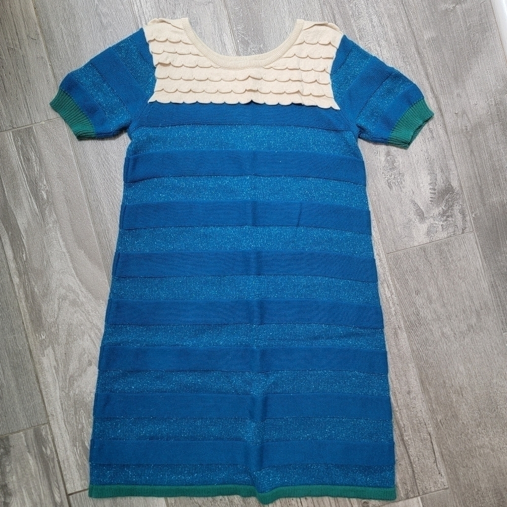 Hanna Andersson Blue Sweater Dress 140/10